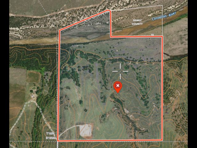 A great 160 acres on the River in Dewey County - RiverT