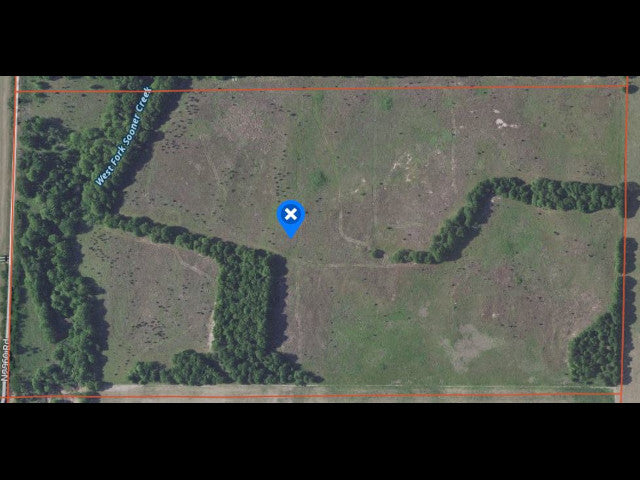 80 Acre Private Hunting Lease with Live Creek in Kingfisher County - Nugget