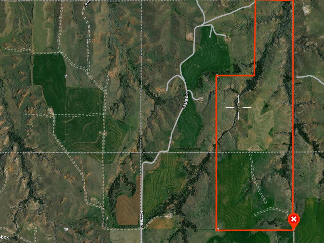 Big Buck Territory on 400 acre Hunting Lease in Dewey County - Deep Ravine