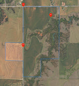 Lots of cover and deep wooly ravines on this 302 acre Hunting Lease in Dewey County - BrunHome