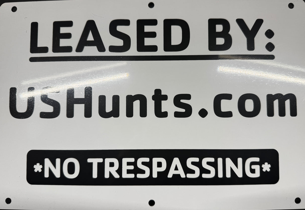 Metal Heavy Duty, No Hunting Sign - 5pack