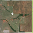 A map showing a 160-acre hunting lease located around Burns Flat in Oklahoma, with a white pin indicating the location.
